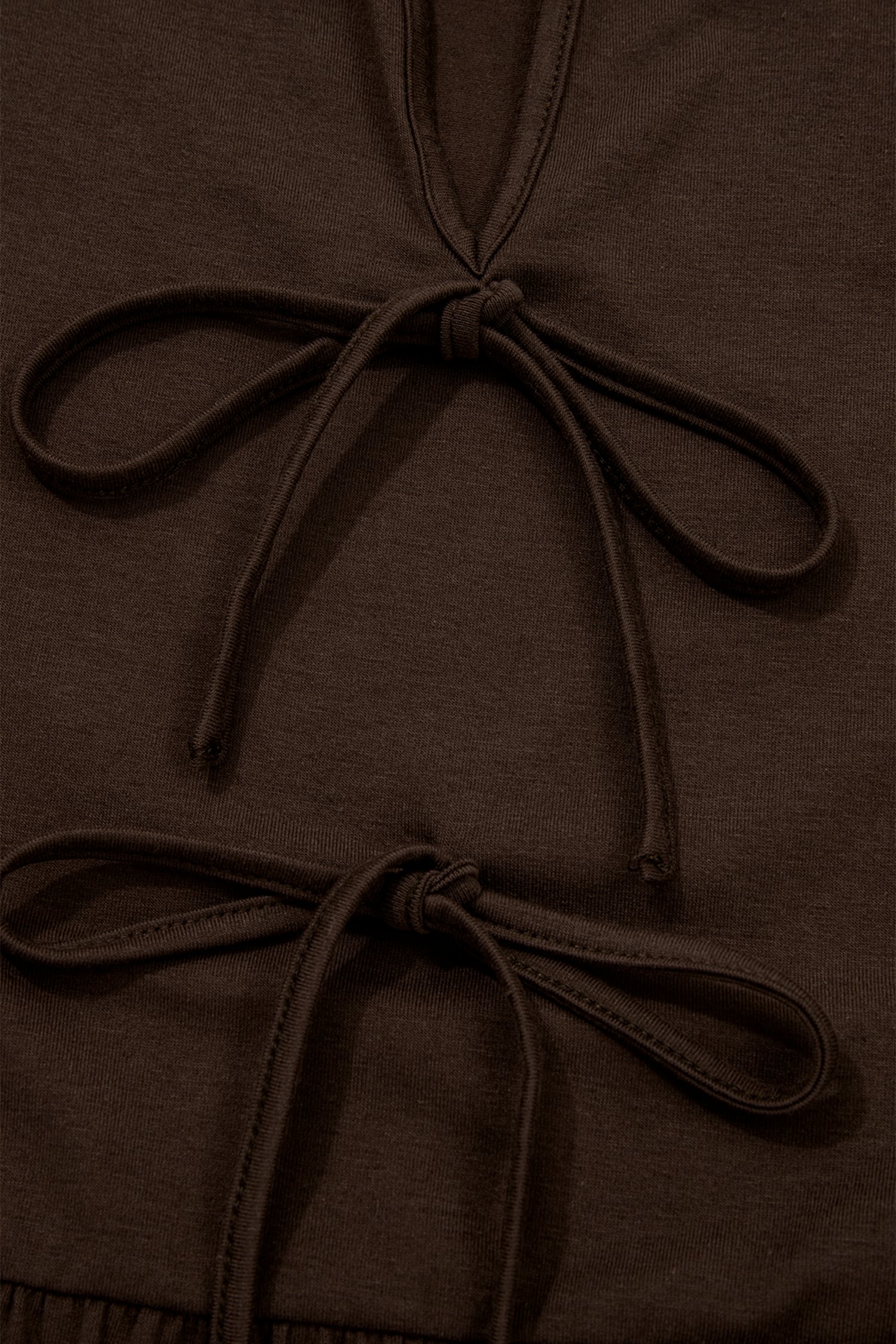 Coffee Plus Size Solid Color Bow Tie Peplum Tank Top