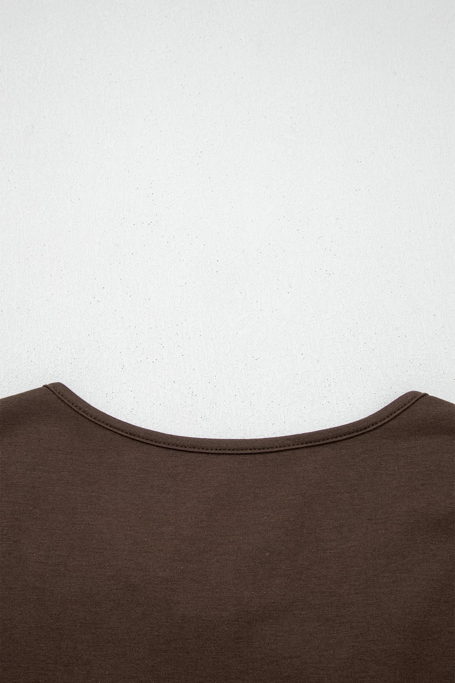 Coffee Plus Size Solid Color Bow Tie Peplum Tank Top