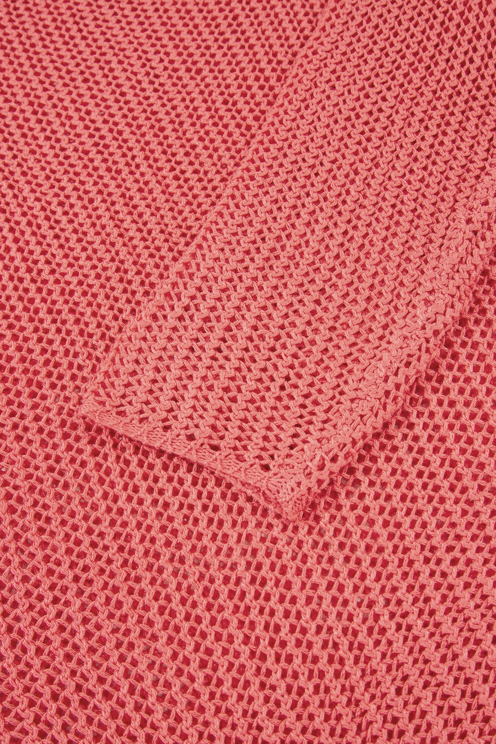 Coral Crochet Hollow-out Jumper Top Sweater