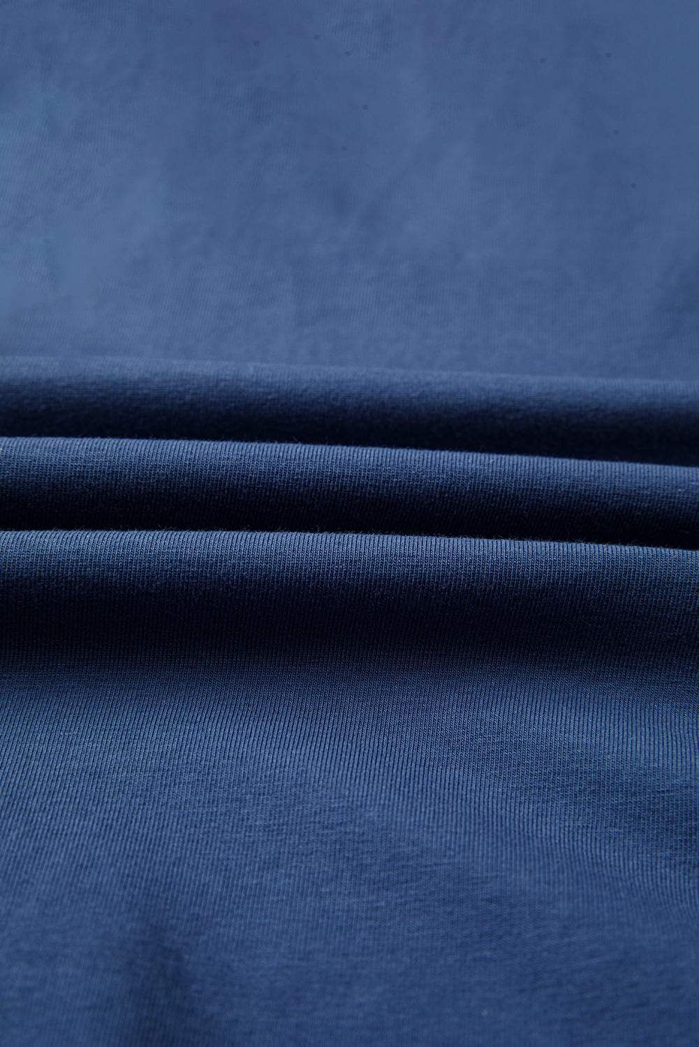 Dark Blue Contrast Knitted Colorblock Star Patchwork Oversize Long Sleeve Top