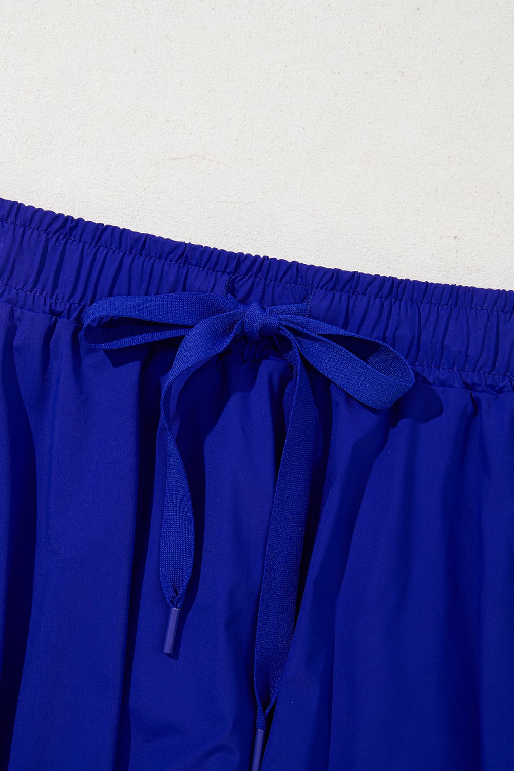 Dark Blue Drawstring Elastic Waistband Lined Tennis Skorts