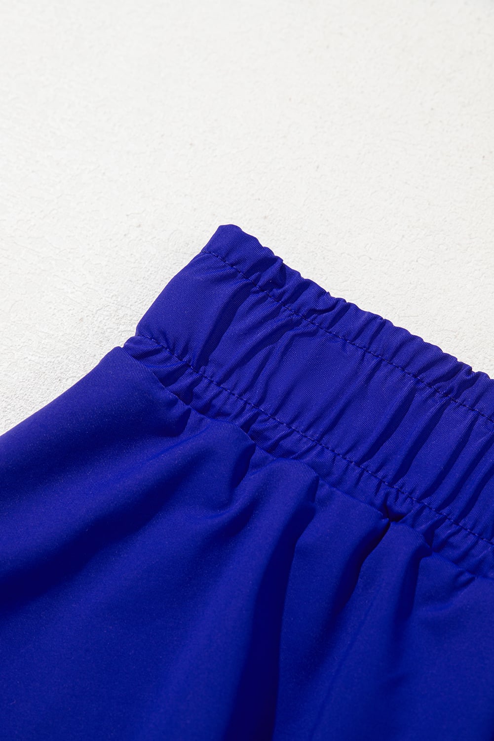 Dark Blue Drawstring Elastic Waistband Lined Tennis Skorts