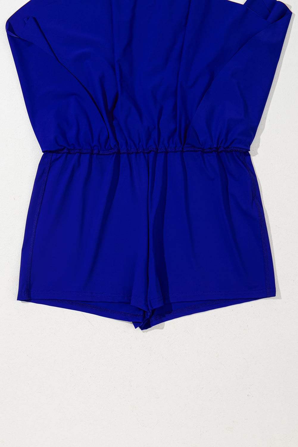 Dark Blue Drawstring Elastic Waistband Lined Tennis Skorts