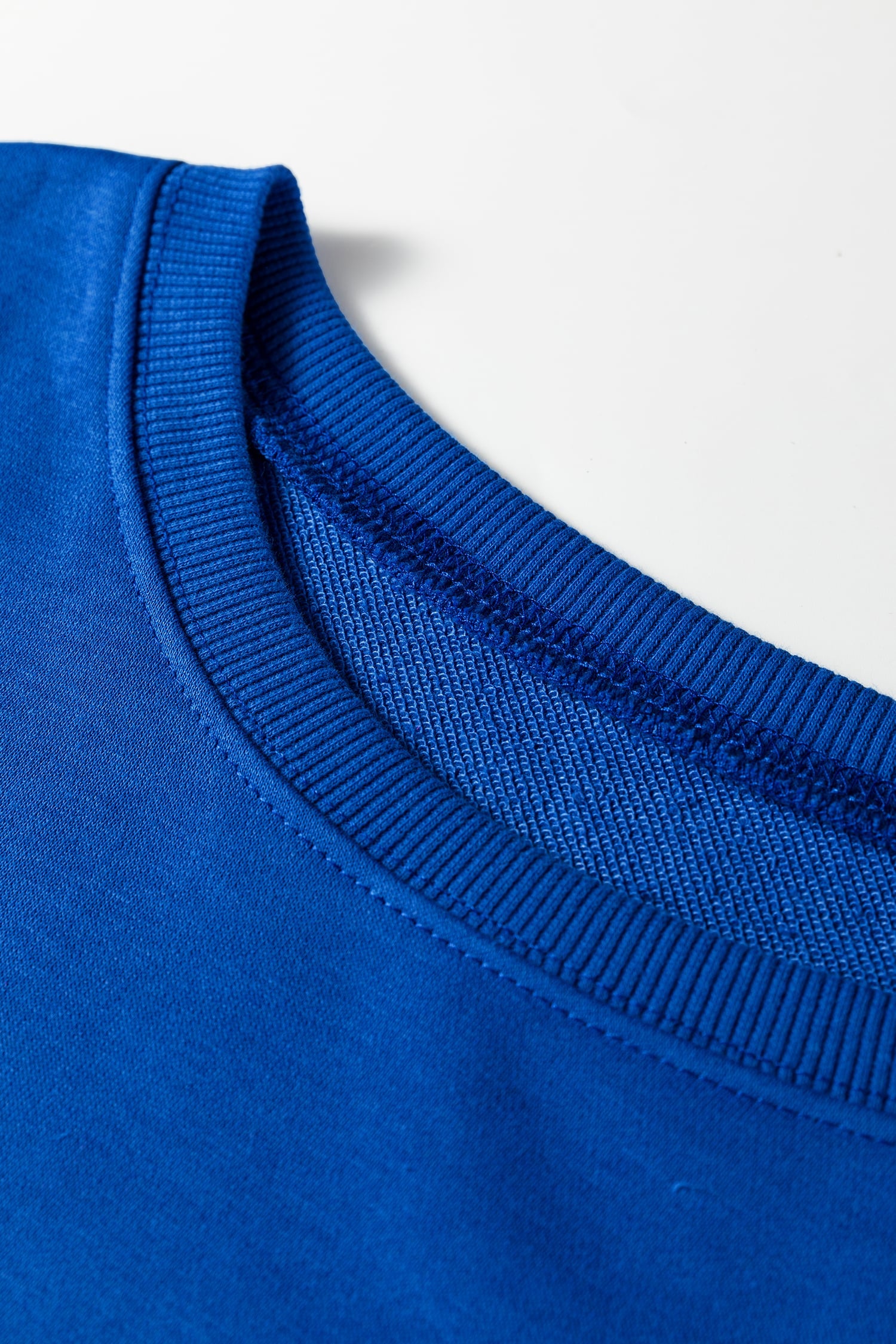 Dark Blue Striped Patchwork Sleeve Colorblock Sweatshirt