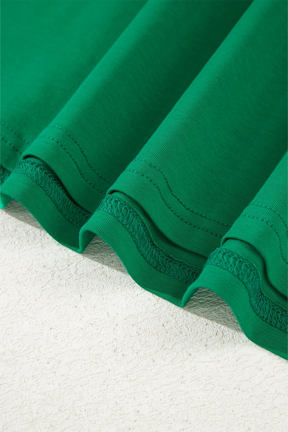 Dark Green Tulle Ruffle Sleeve Blouse