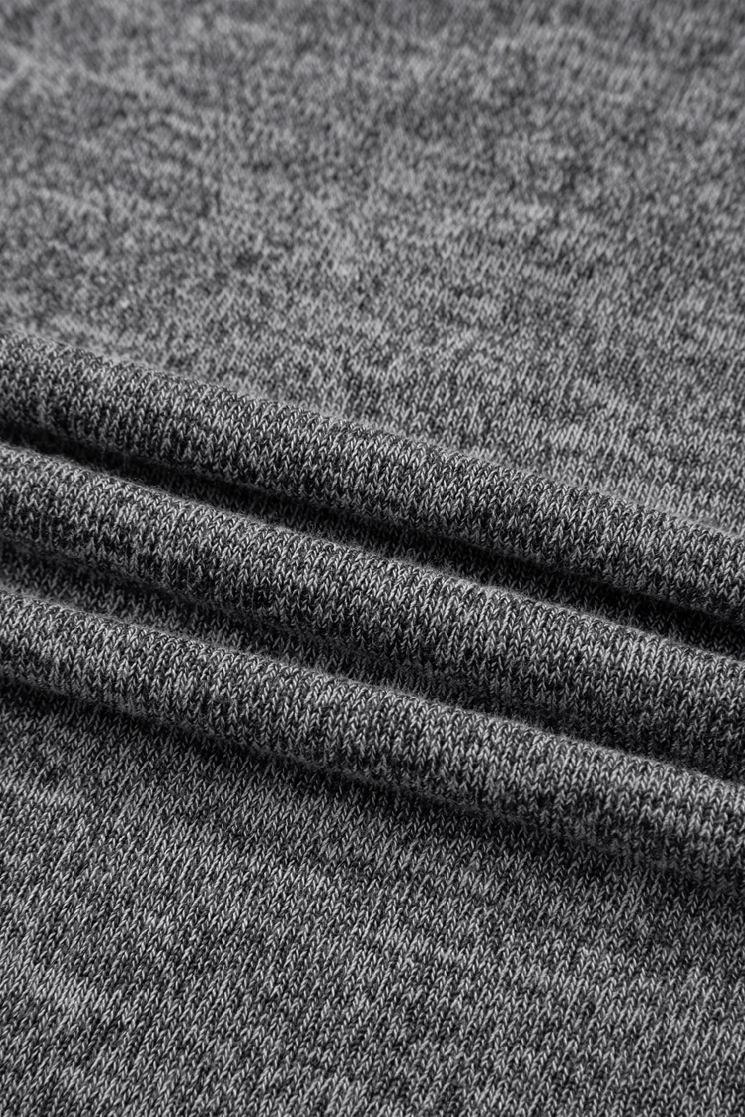 Dark Grey 3pcs V Neck T Shirt Ribbon Knot Pants Open Duster 3pcs Lounge Set
