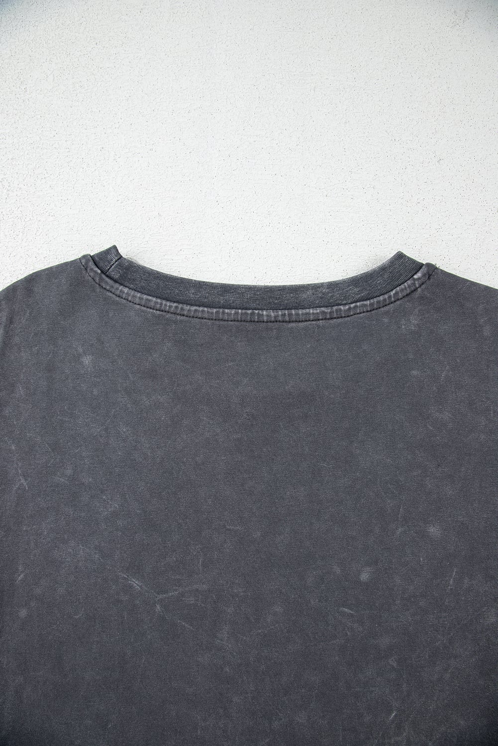 Dark Grey Kindness Butterflies Graphic Mineral Wash Loose Tee