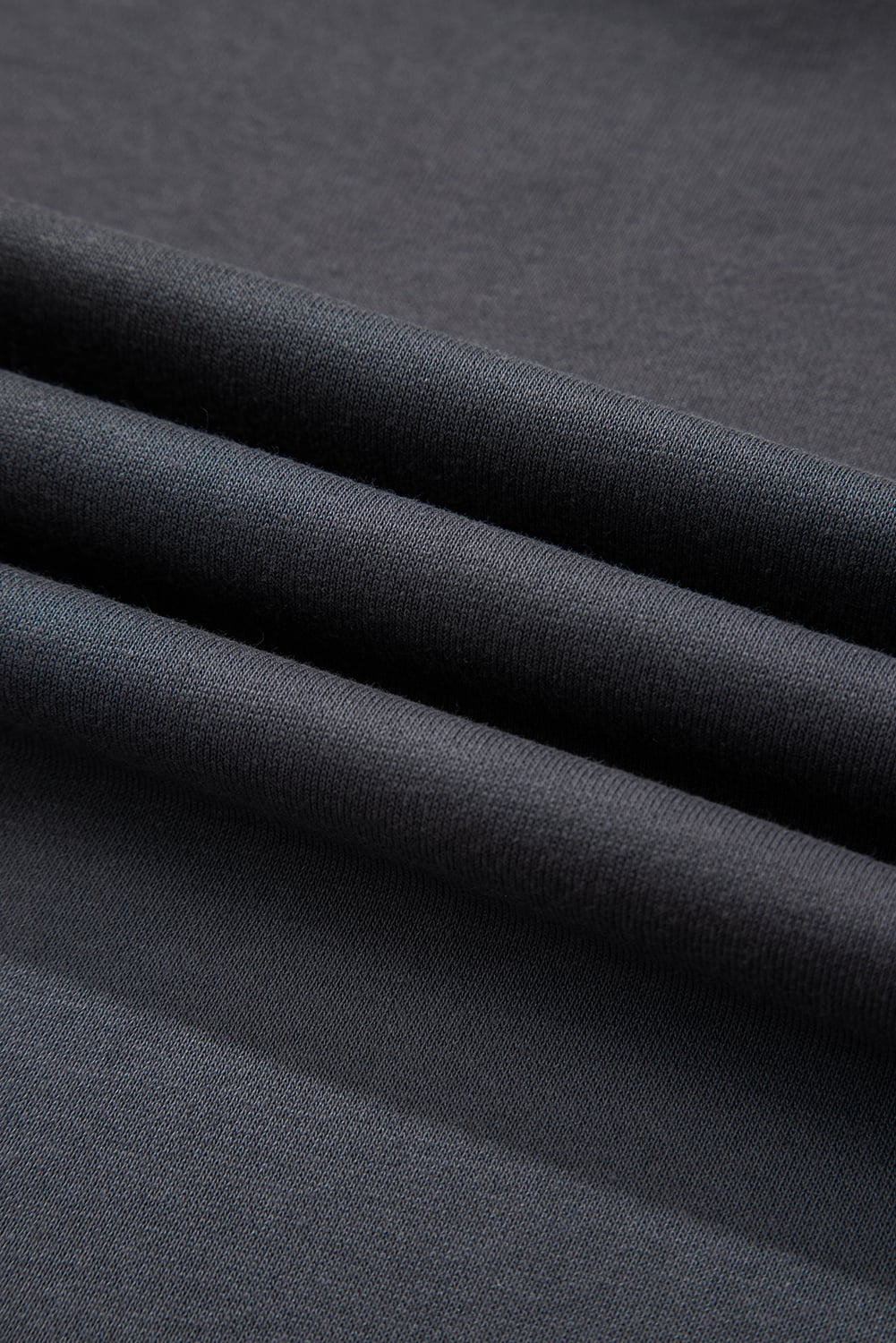 Dark Grey Varsity Striped Detail Drop Shoulder Oversized Sweatshirt