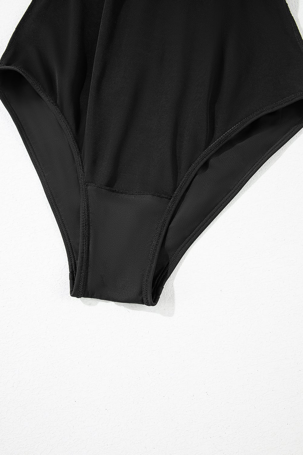 Dearlove Black Thin Strap Strappy Lace-up Open Back One Piece Swimsuit