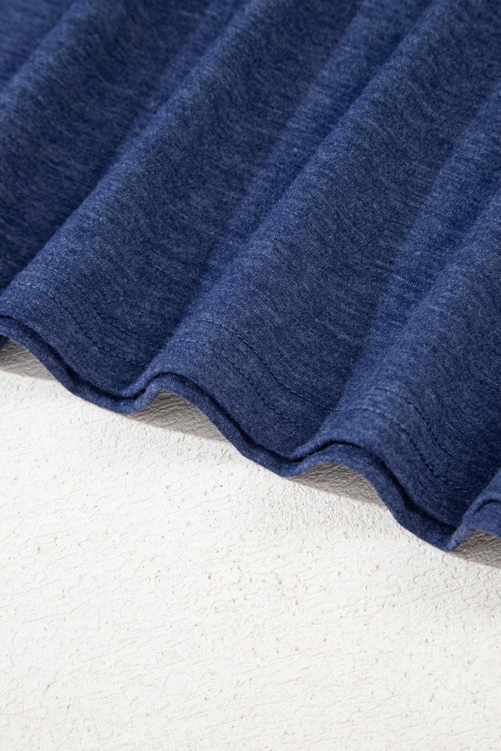 Dirty blue Twisted Bust V Neck Sleeveless Dress