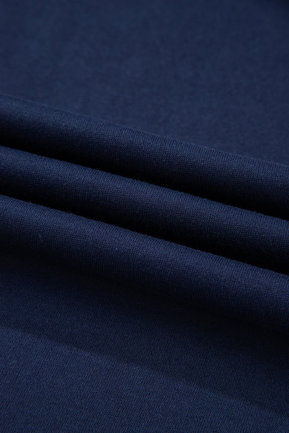 Dirty blue Varsity Striped Detail Crewneck Pullover Elastic Sweatpants 2pcs Outfit