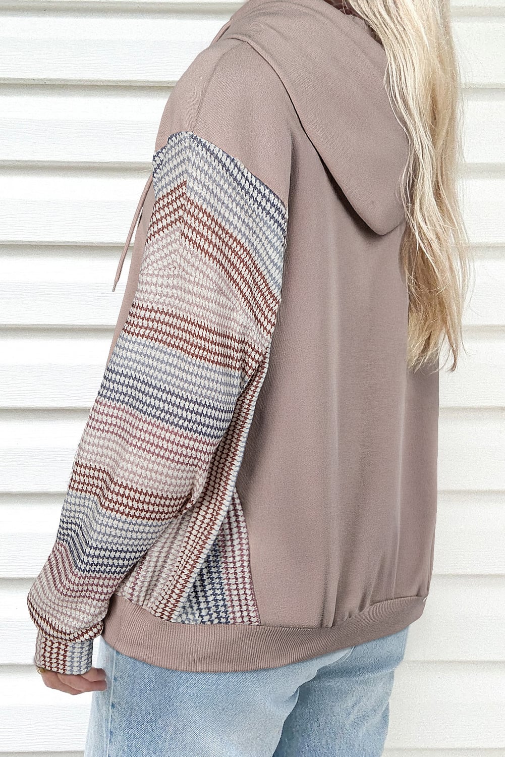 DUNE Colorblock Patchwork Baggy Hoodie
