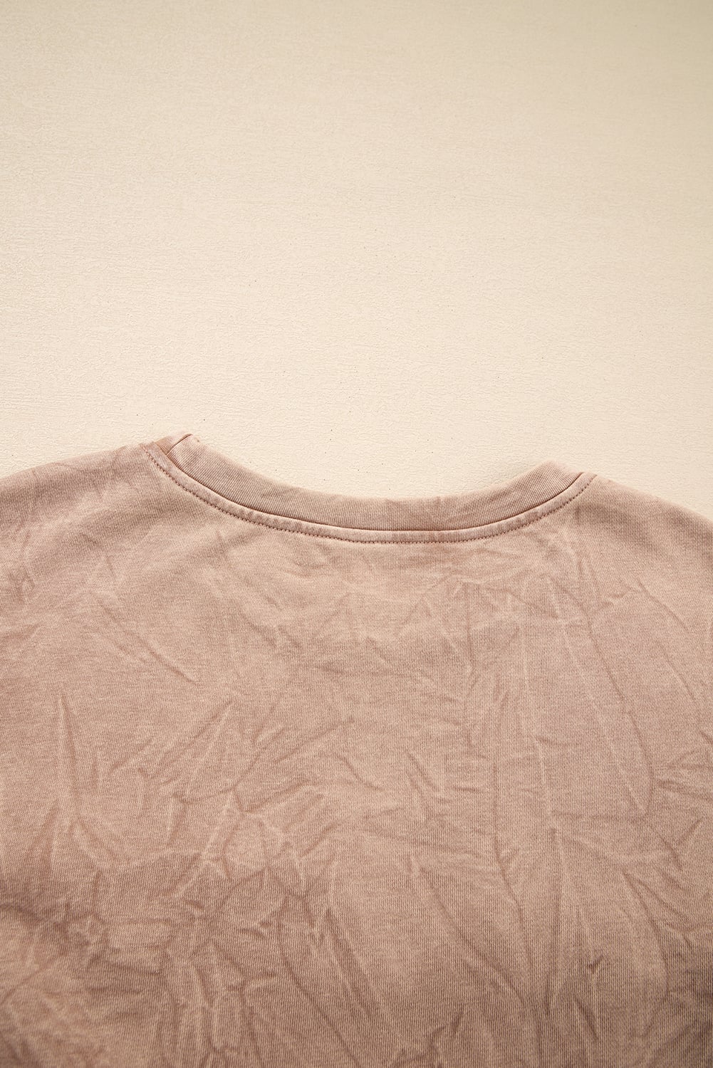 DUNE saved by grace Letter Embroidery Mineral Wash Loose Sweatshirt