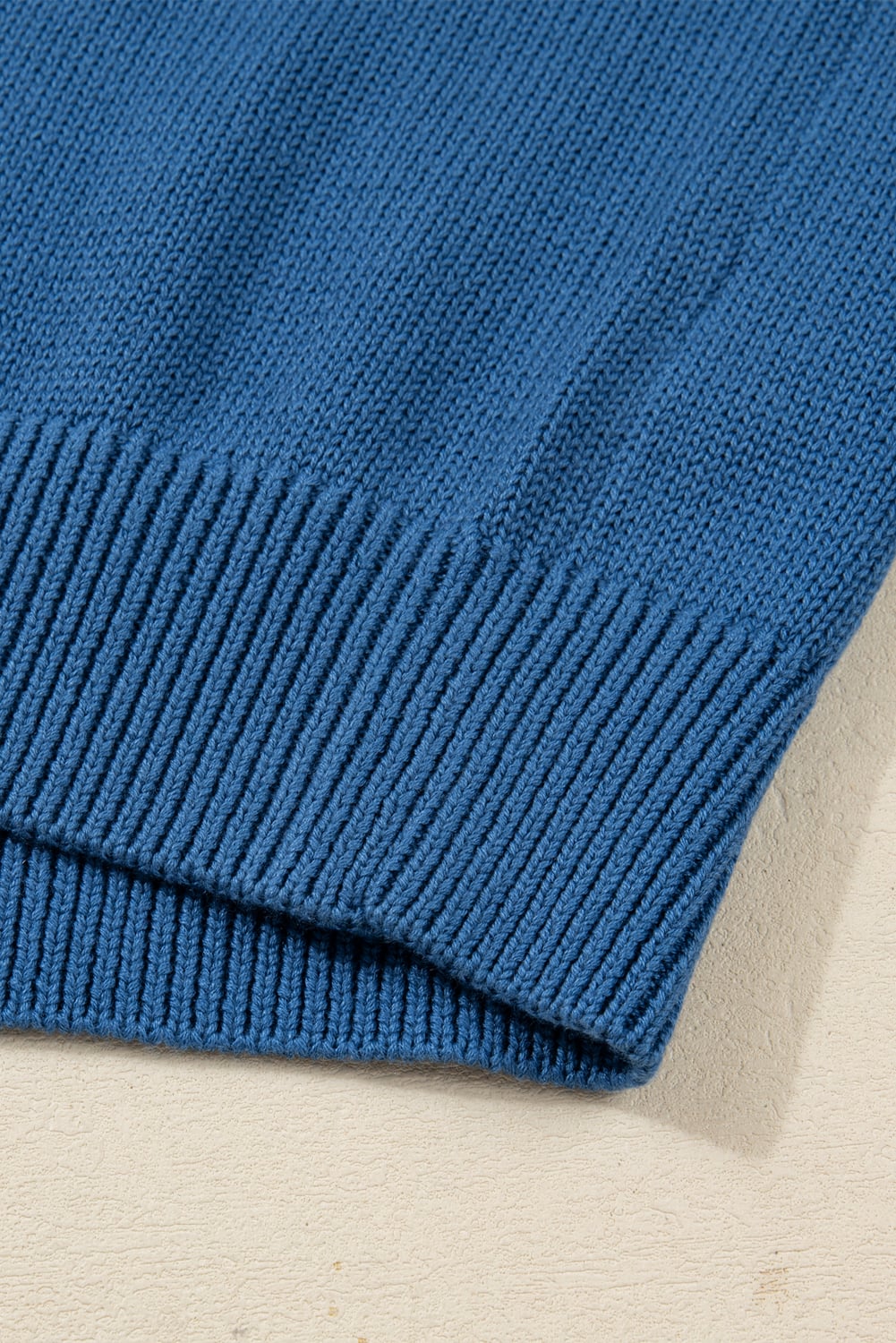 Dusk Blue Howdy Embroidered Graphic Western Sweater
