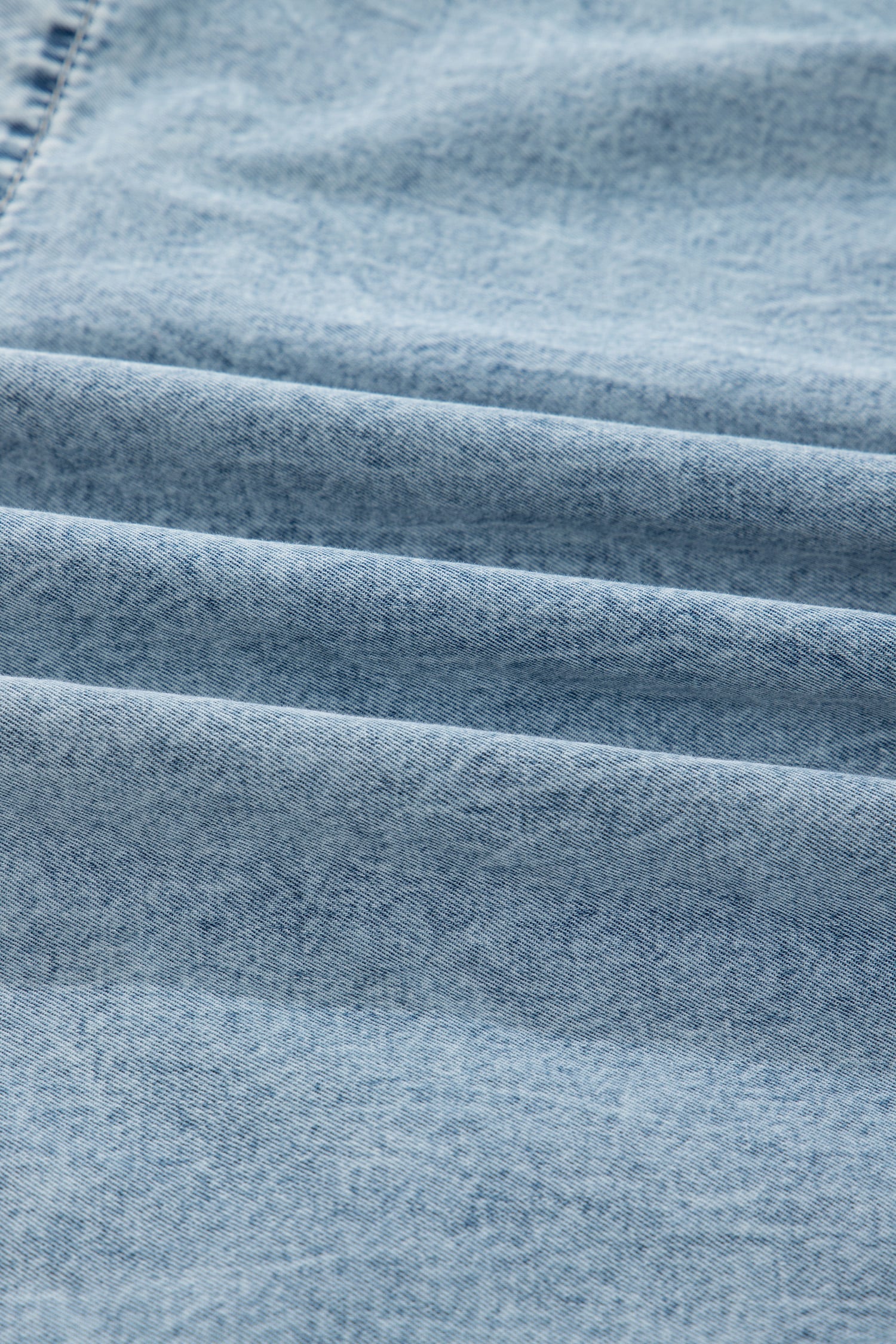 Dusk Blue Light Wash Tiered Flowy Overall Denim Dress