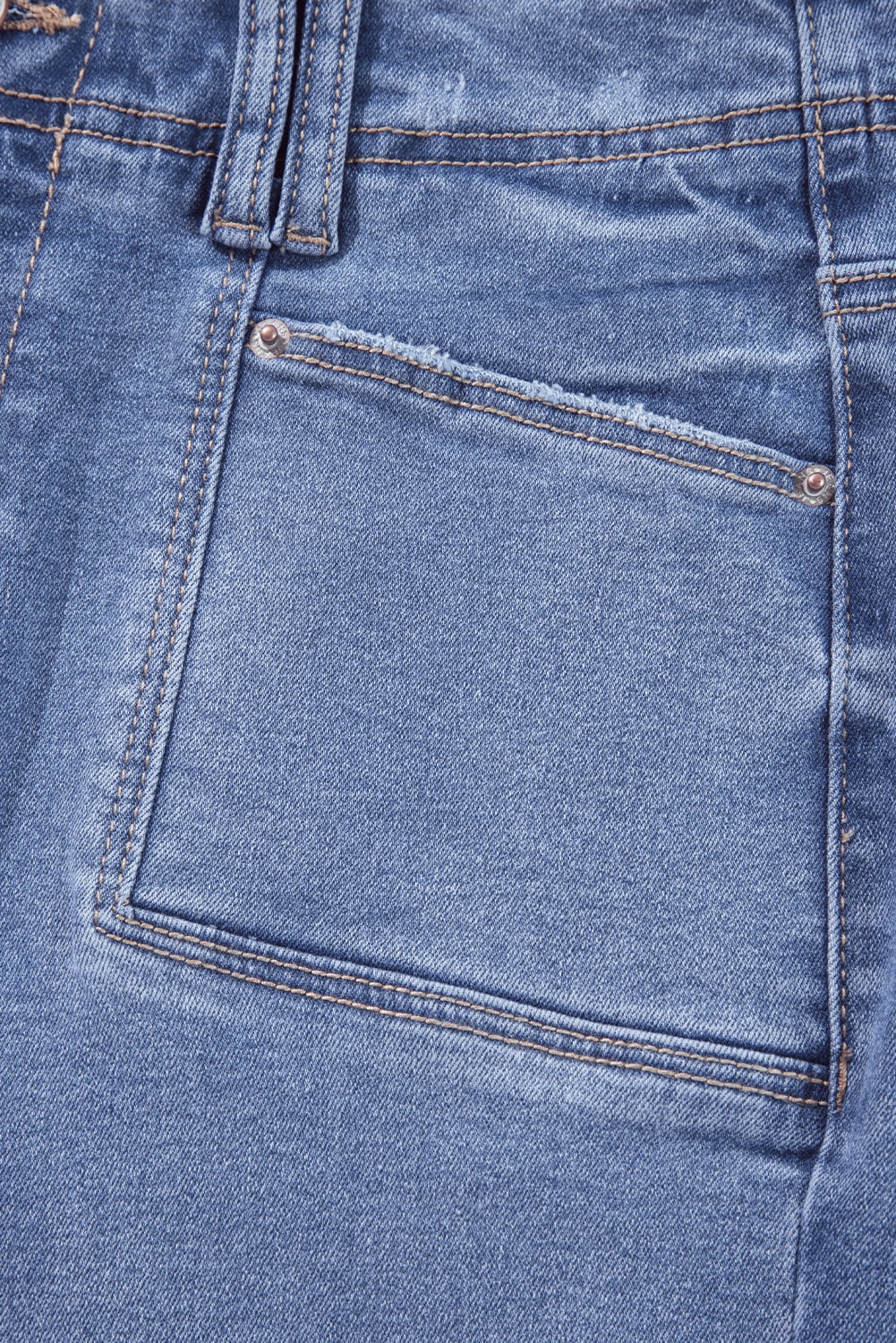 Dusk Blue Loose Straight Leg Cropped High Waist Jeans