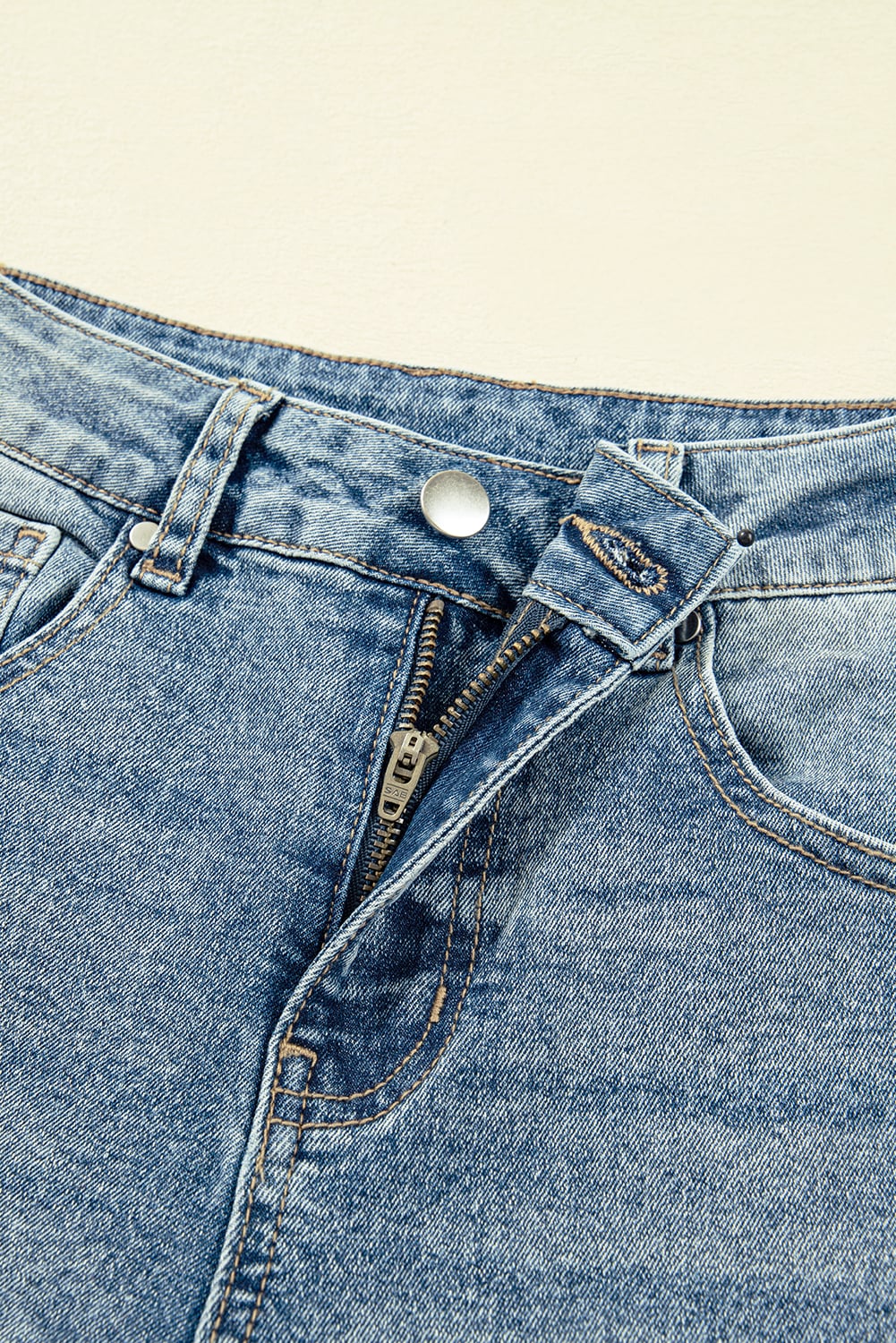 Dusk Blue Vintage Washed Seam Detail Shift Jeans