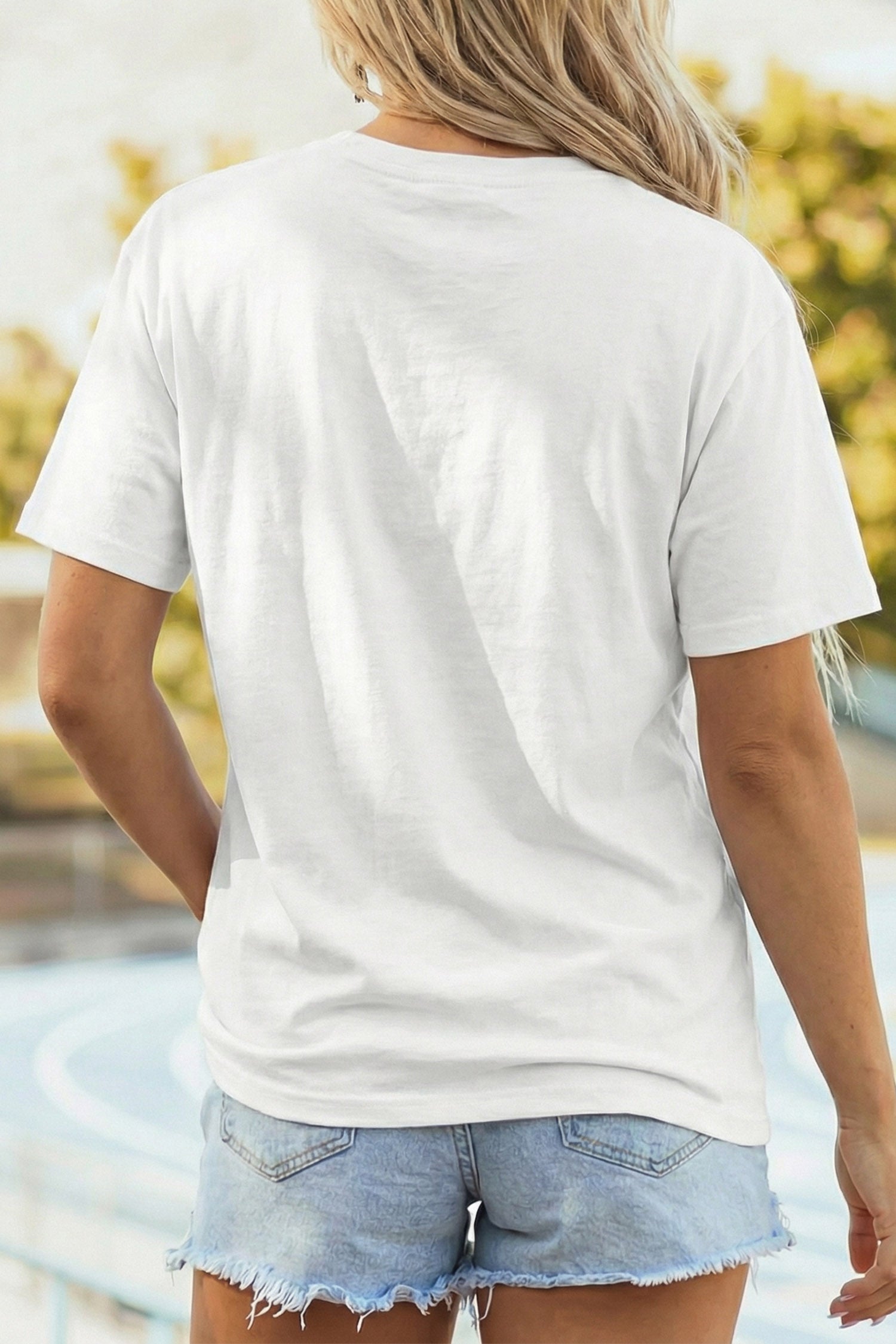 White Salty Moms Beach Club Short Sleeve Graphic Tee