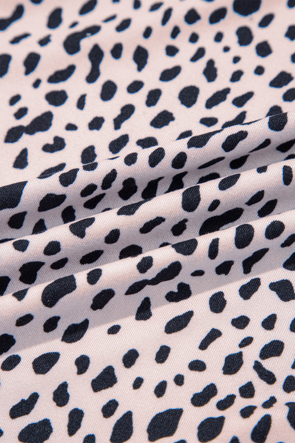 Apricot Leopard Round Neck Tank Top