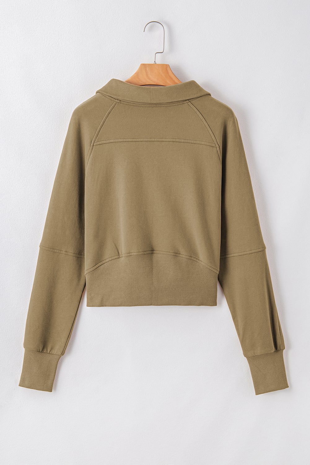 Elmwood Fleece Lined Zip Up Stand Collar Thumbhole Sleeve Sweatshirt