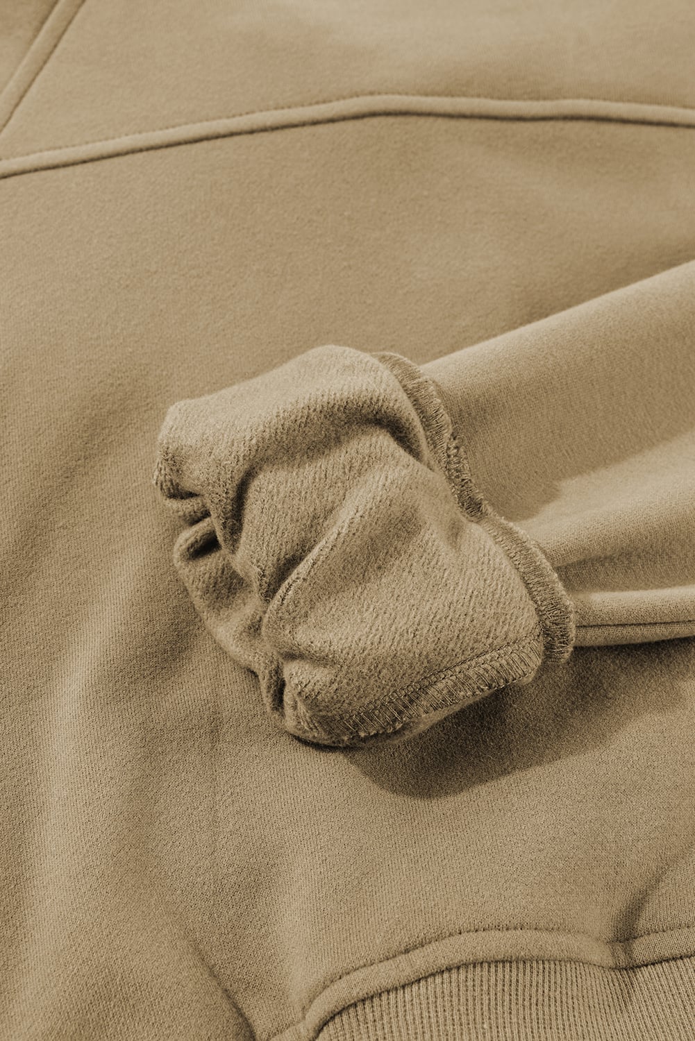 Elmwood Fleece Lined Zip Up Stand Collar Thumbhole Sleeve Sweatshirt