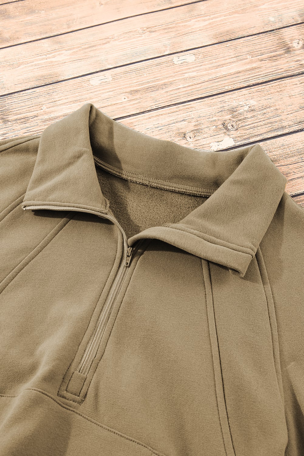 Elmwood Fleece Lined Zip Up Stand Collar Thumbhole Sleeve Sweatshirt
