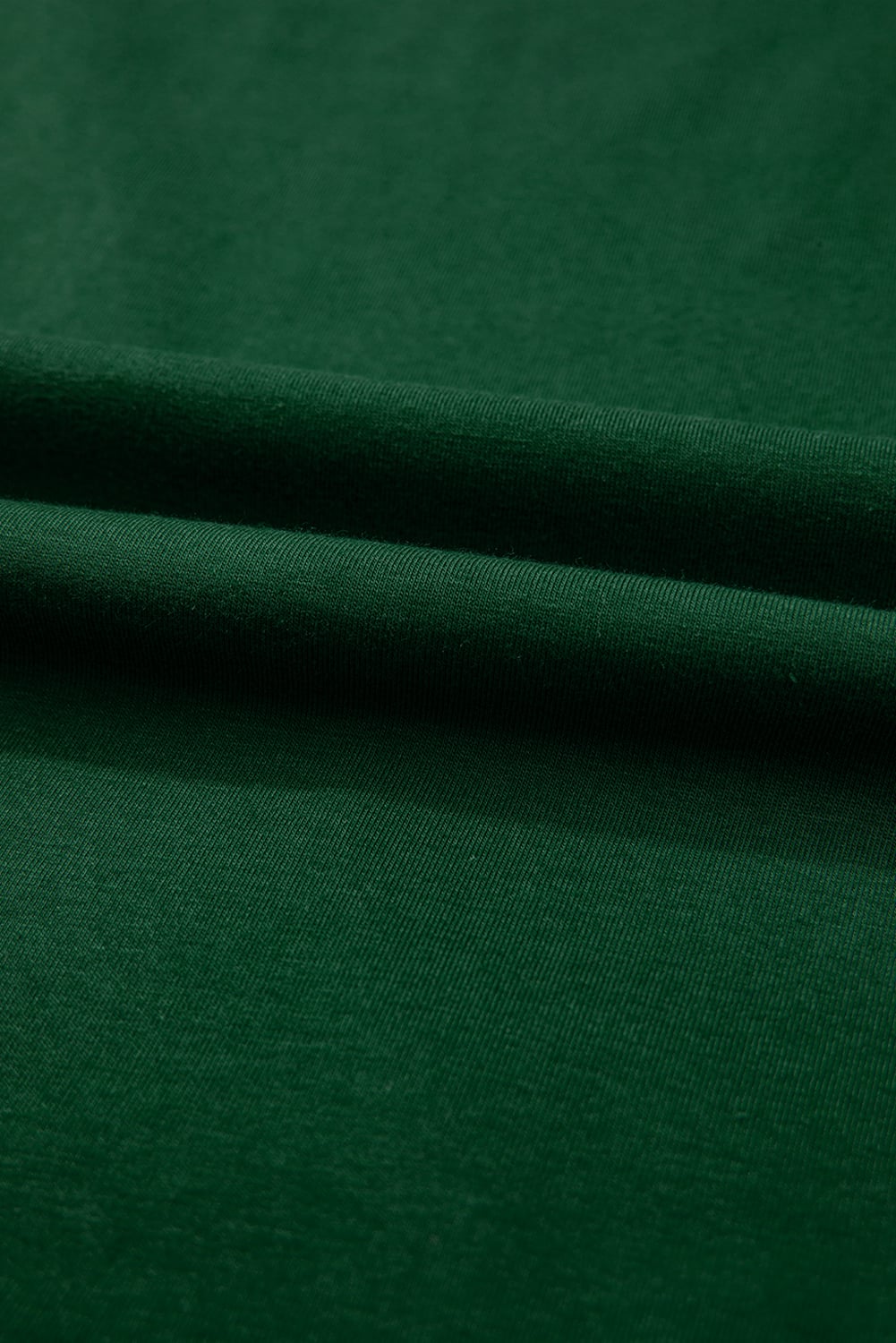 Evergreen  Asymmetric Seam Detail Solid Color Long Sleeve Top