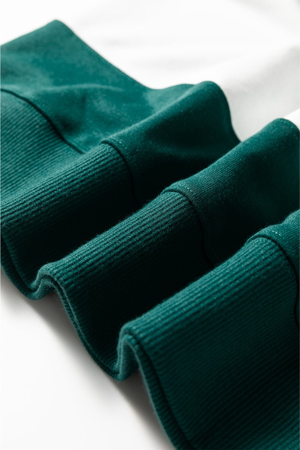 Evergreen Colorblock Drop Shoulder Baggy Sweatshirt