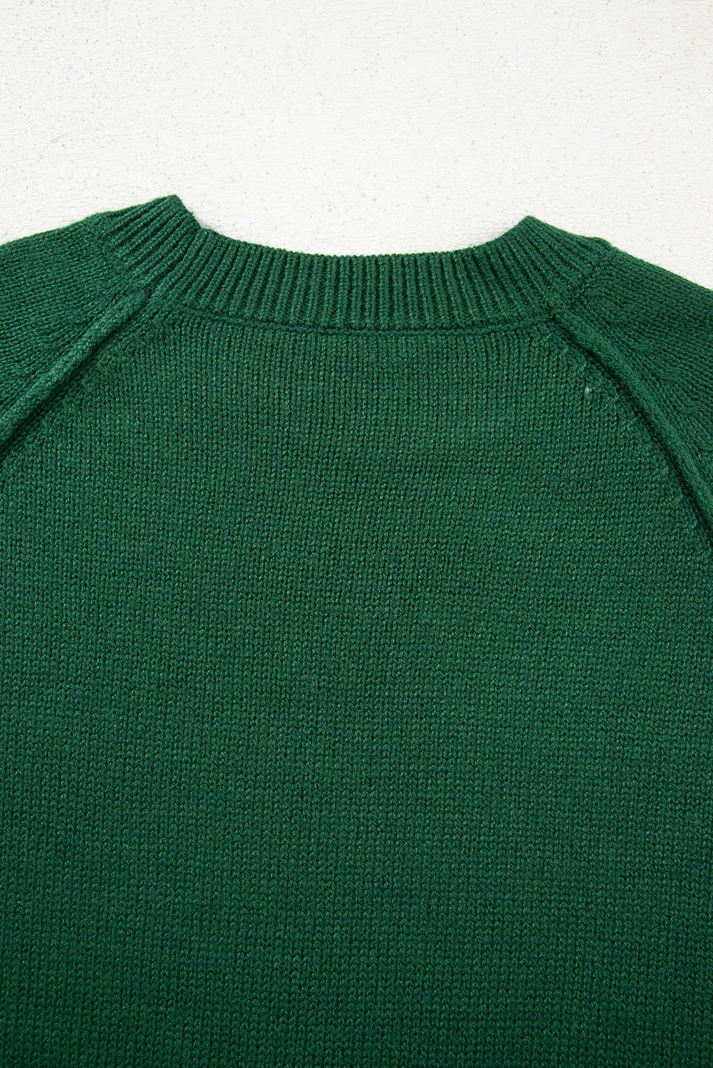 Evergreen Raglan Sleeve Crew Neck Sweater