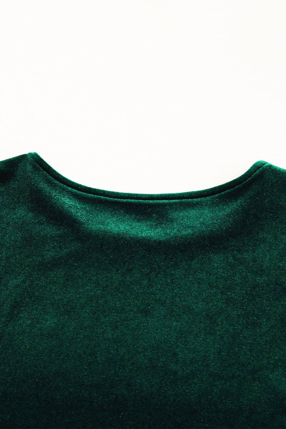 Evergreen Sequin Puff Sleeve High Waist Tiered Velvet Mini Dress