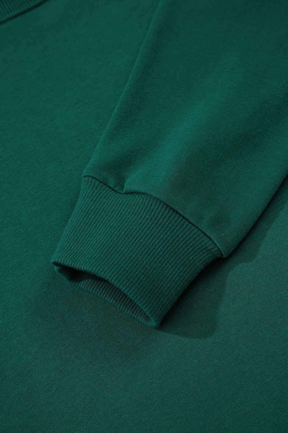 Evergreen Varsity Striped Sleeve Drop Shoulder Sweatshirt and Short Set