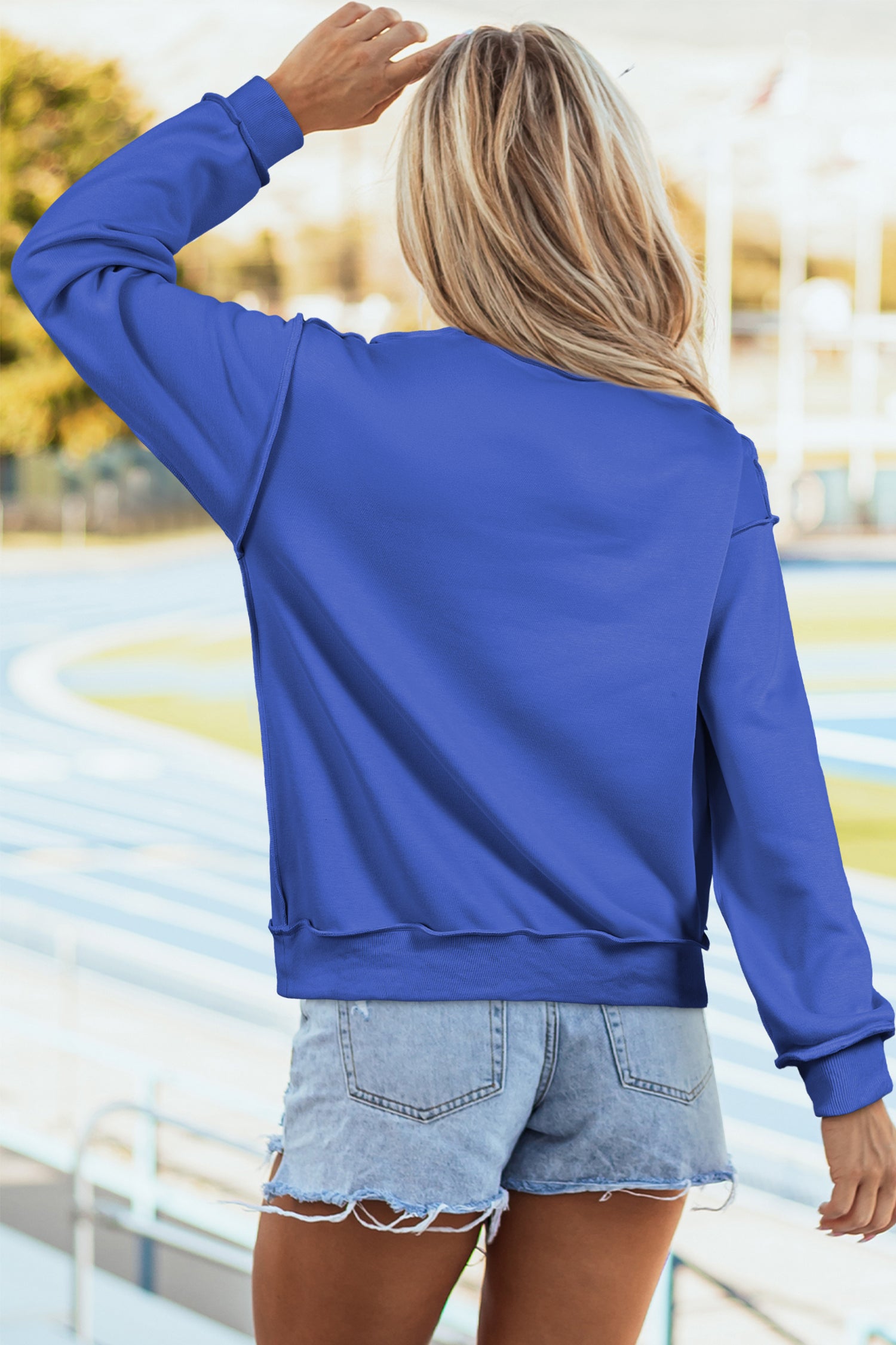 Dark Blue ARIZONA WILDCATS Reversible Printed Mock Neck Sweatshirt
