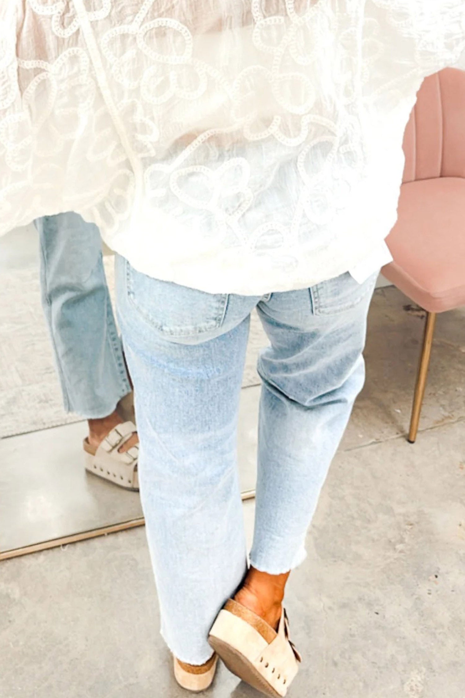 Beau Blue Sequin Pumpkin Face Patchwork Halloween Jeans