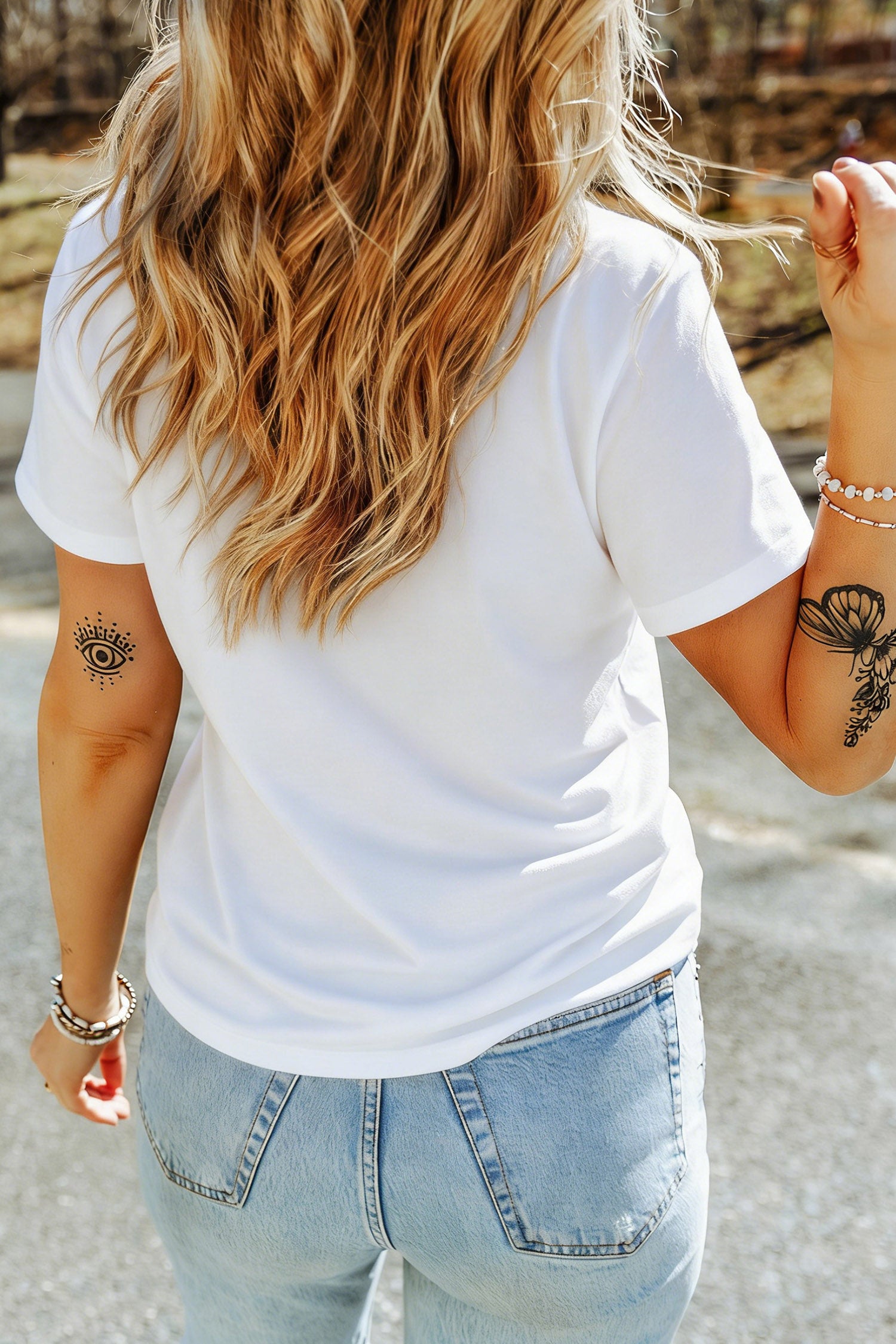 White Salty Soul Beach Vacation Casual Graphic T Shirt