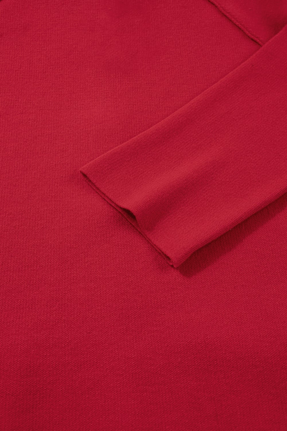 Fiery Red Collared Button Front Wrapped Cardigan Jacket