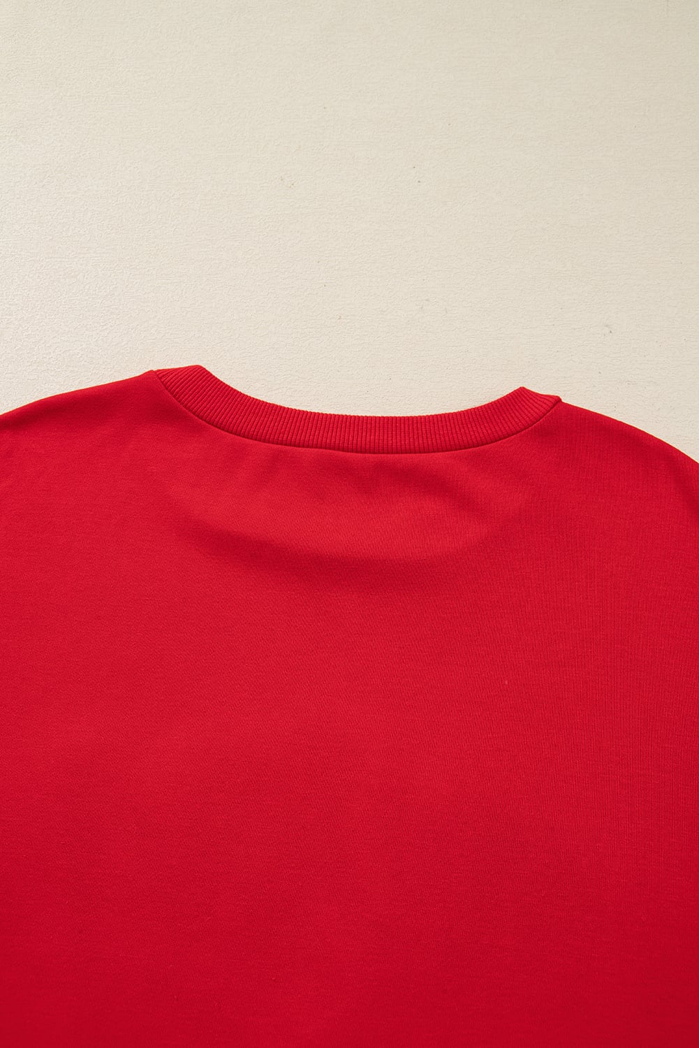 Fiery Red Merry Script Holiday Christmas Graphic Sweatshirt