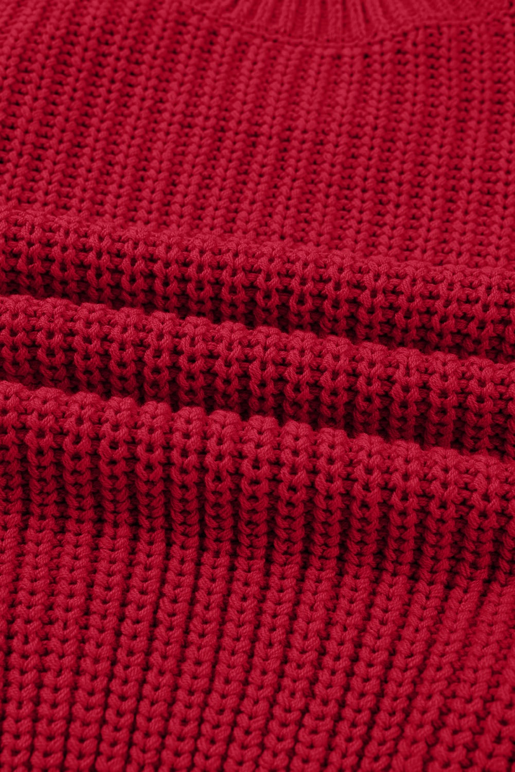 Fiery Red Plaid Lace up Detail Christmas Holiday Puff Short Sleeve Sweater