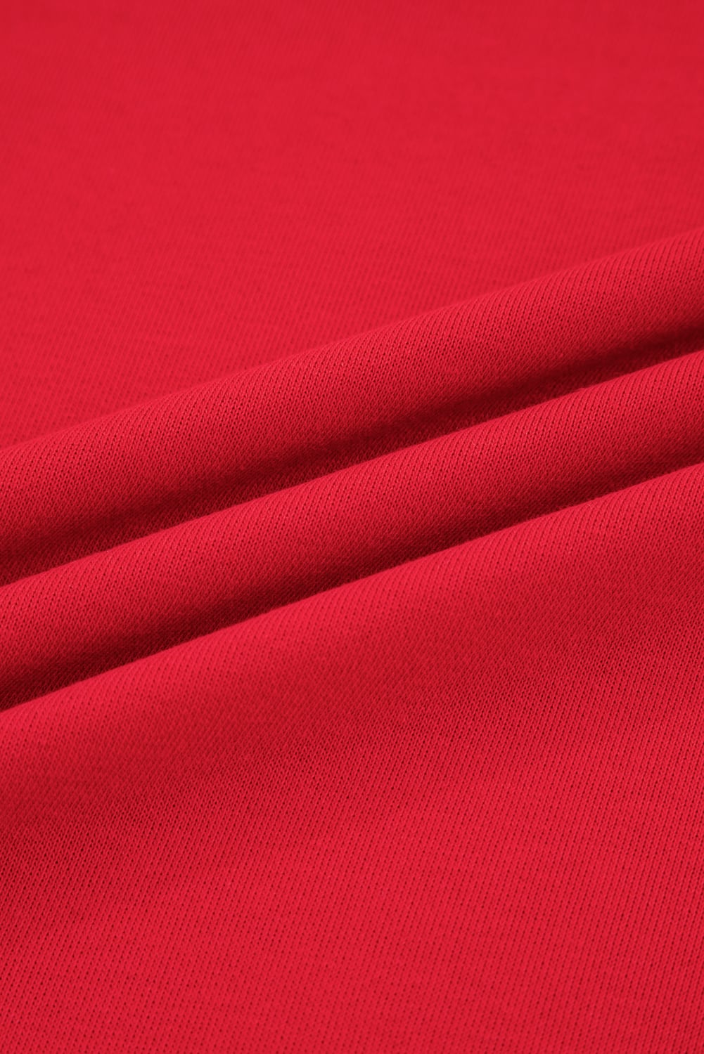 Fiery Red Varsity Stripe Detail Drop Shoulder Pullover Mini Skort Set