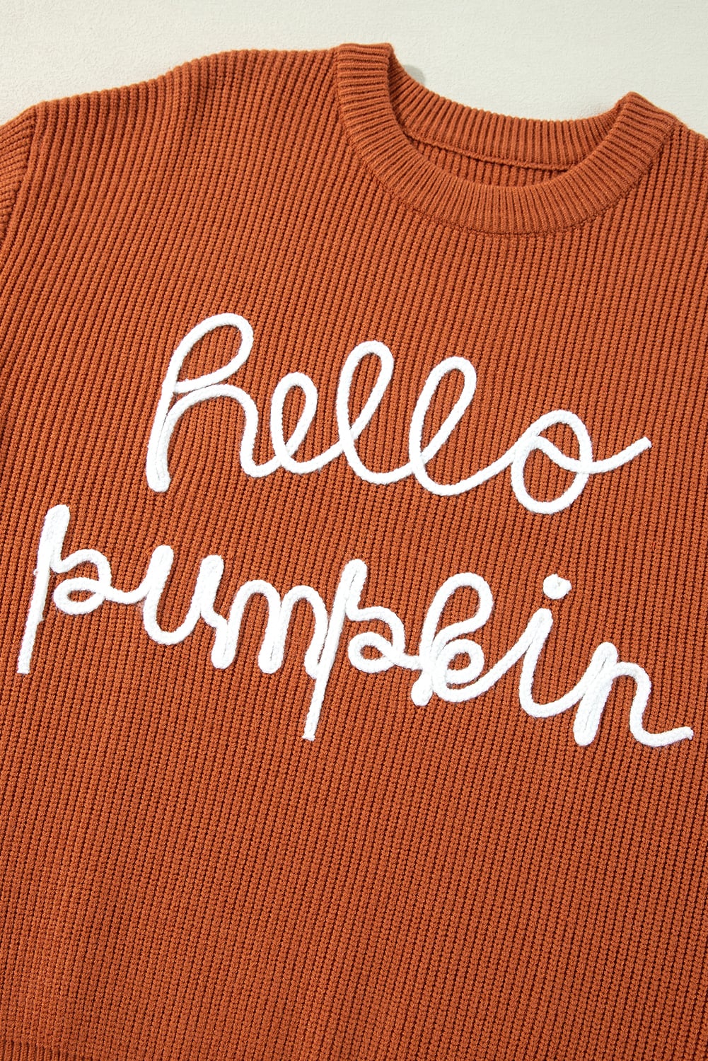 Flamingo Hello Pumpkin Graphic Sweater
