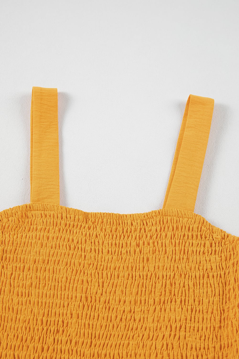 Ginger Casual Pocketed Smocked Sleeveless Romper