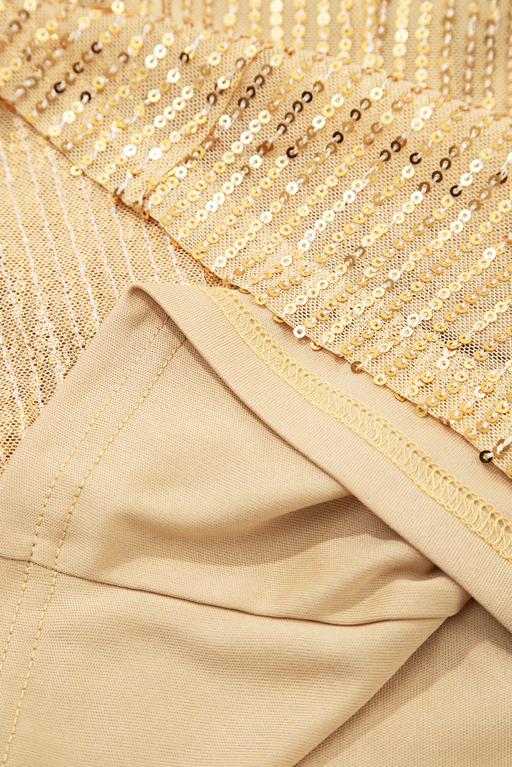 Gold Metallic Balloon Sleeve Buttoned High Neck Loose Blouse