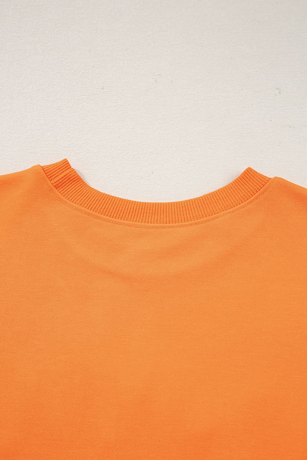 Grapefruit Orange Spooky Graphic Halloween Crew Neck Holiday Sweatshirt