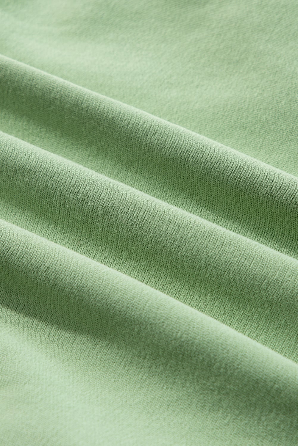 Grass Green Solid Fleece Lined Drop Shoulder High Low Sweatshirt