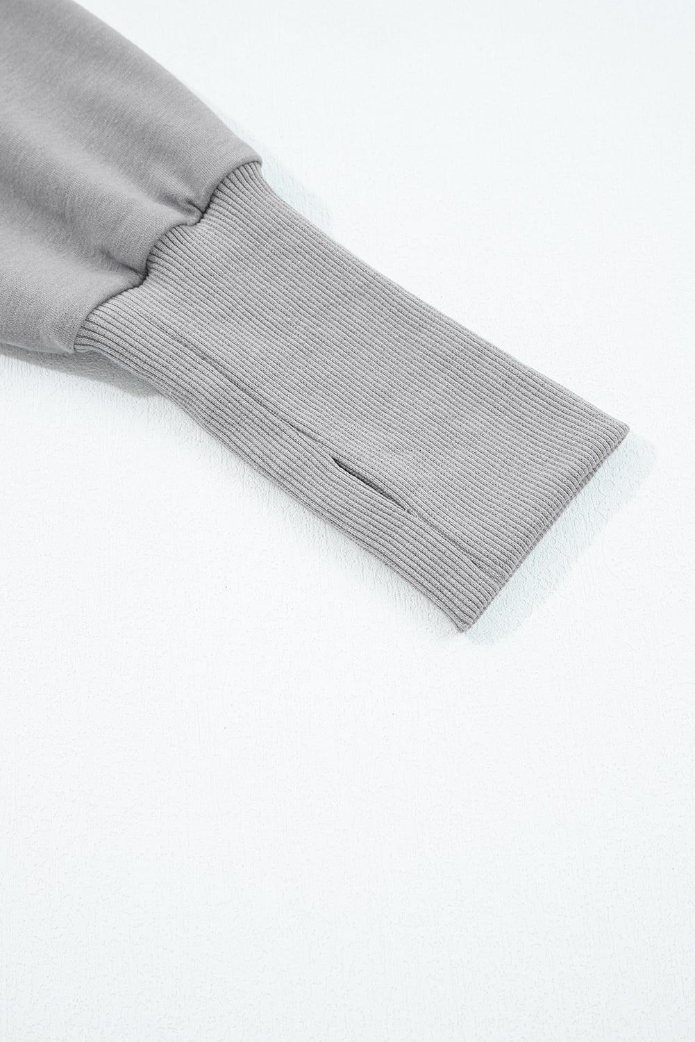 Gray Double Zipper Hooded Jacket and Sweatpants Active Set