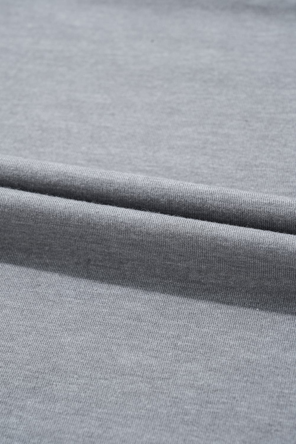 Gray Easter Egg HOPPY Chenille Patched Pattern T Shirt