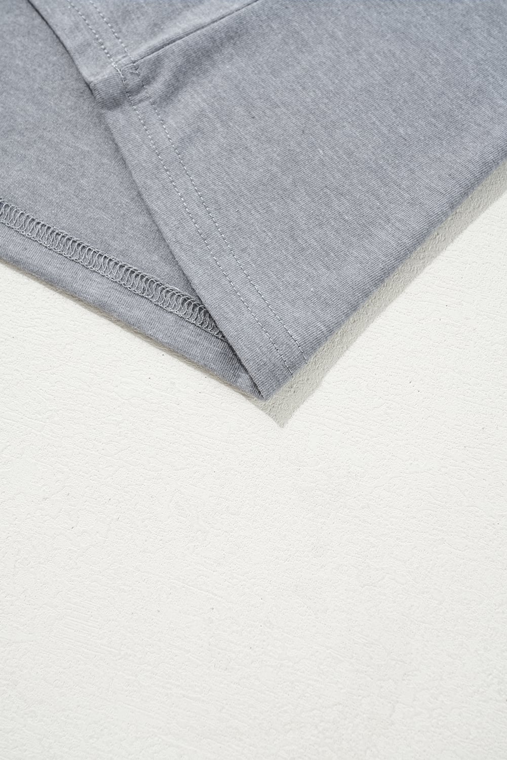 Gray Easter Egg HOPPY Chenille Patched Pattern T Shirt
