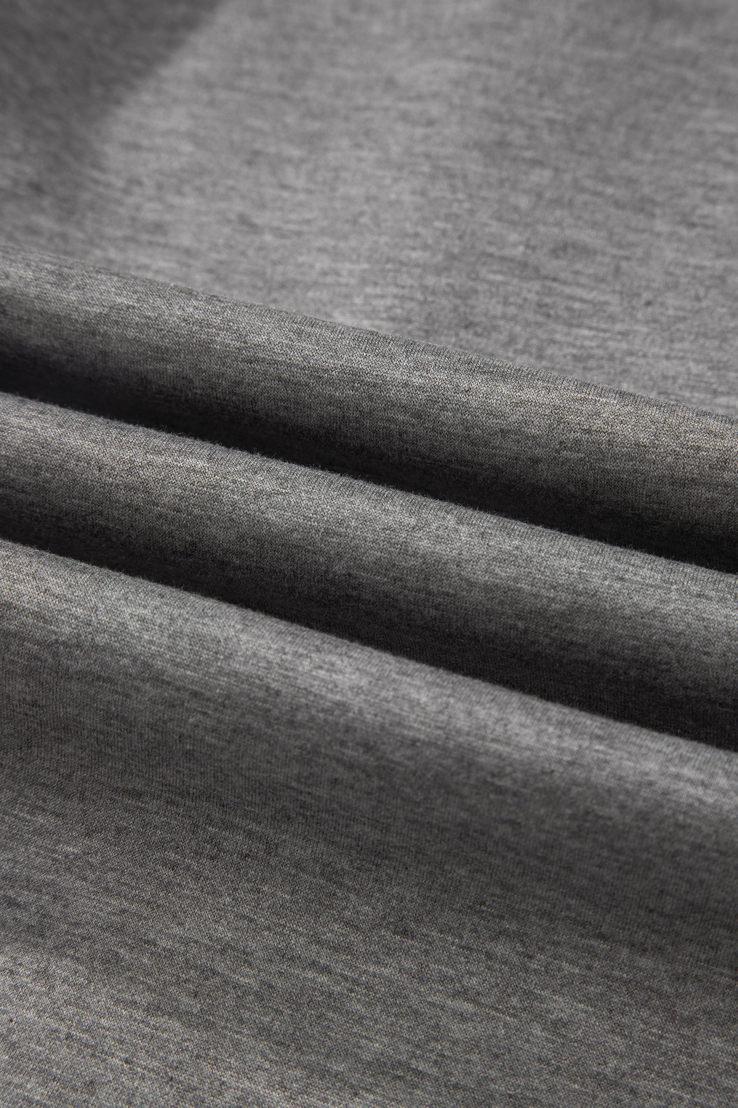 Gray Half Zip Polo Tee Casual Pant Set