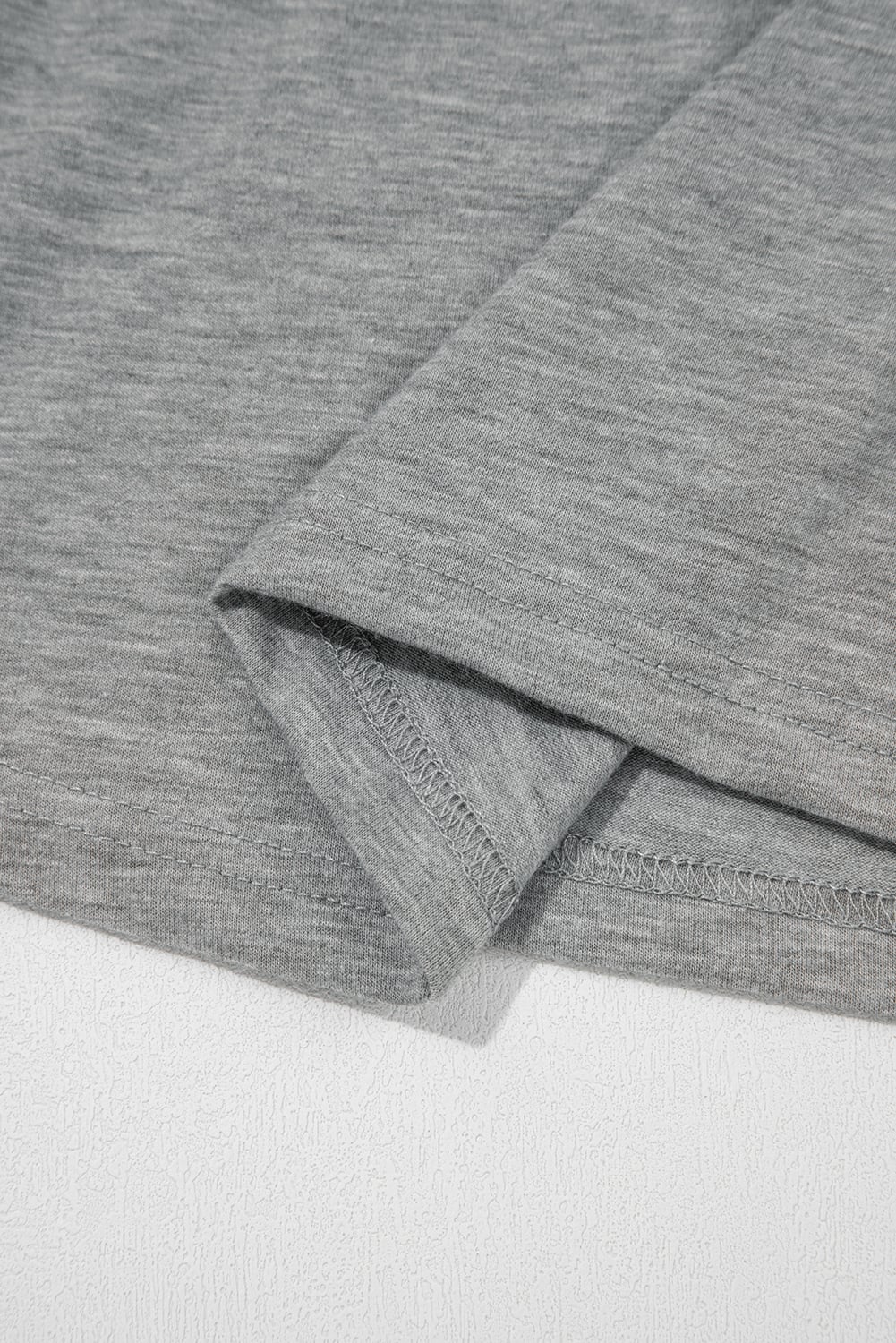 Gray Lace Patchwork Criss Cross V Neck Tank Top