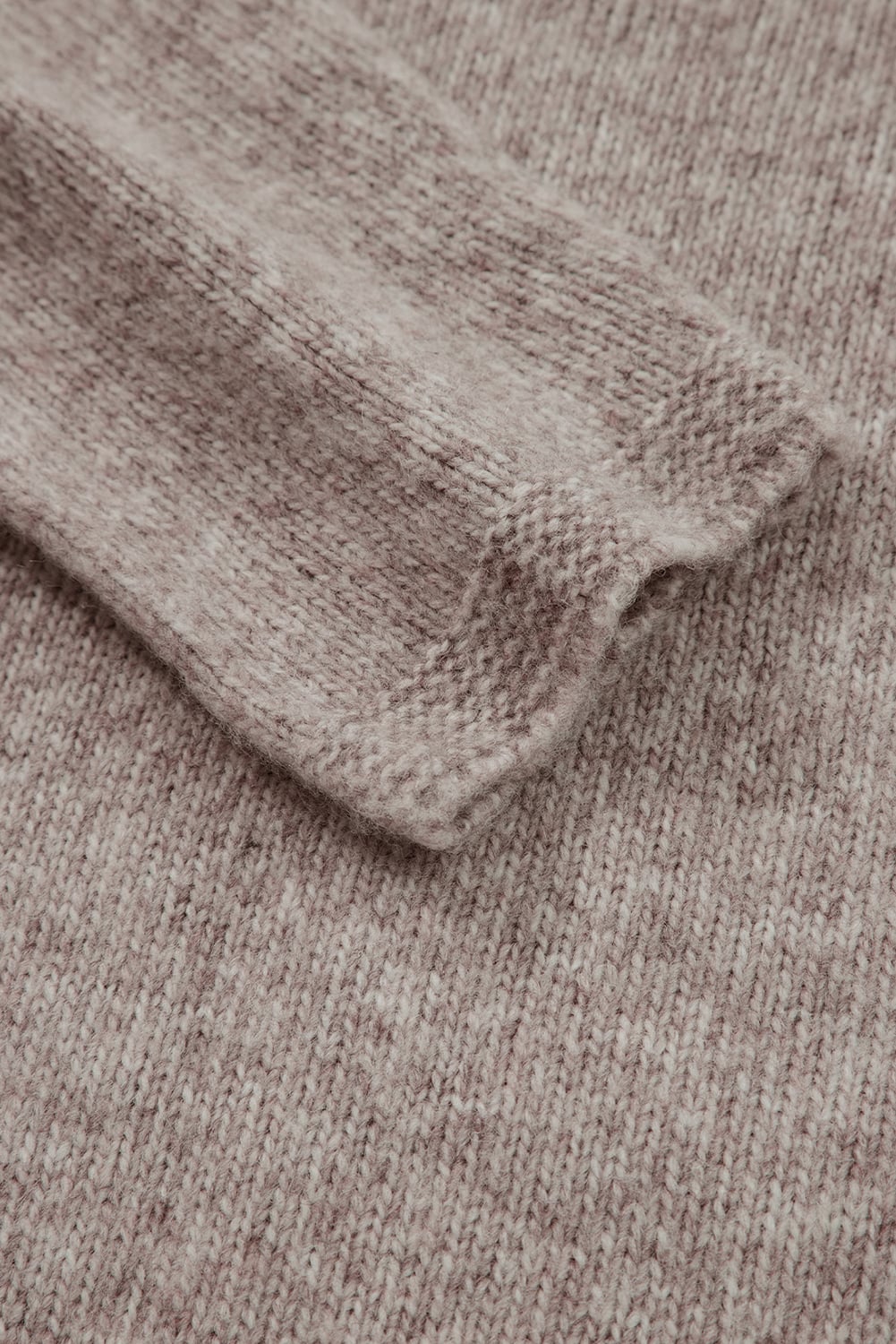 Gray Morn Contrast Colored Dot Detail Drop Shoulder Sweater