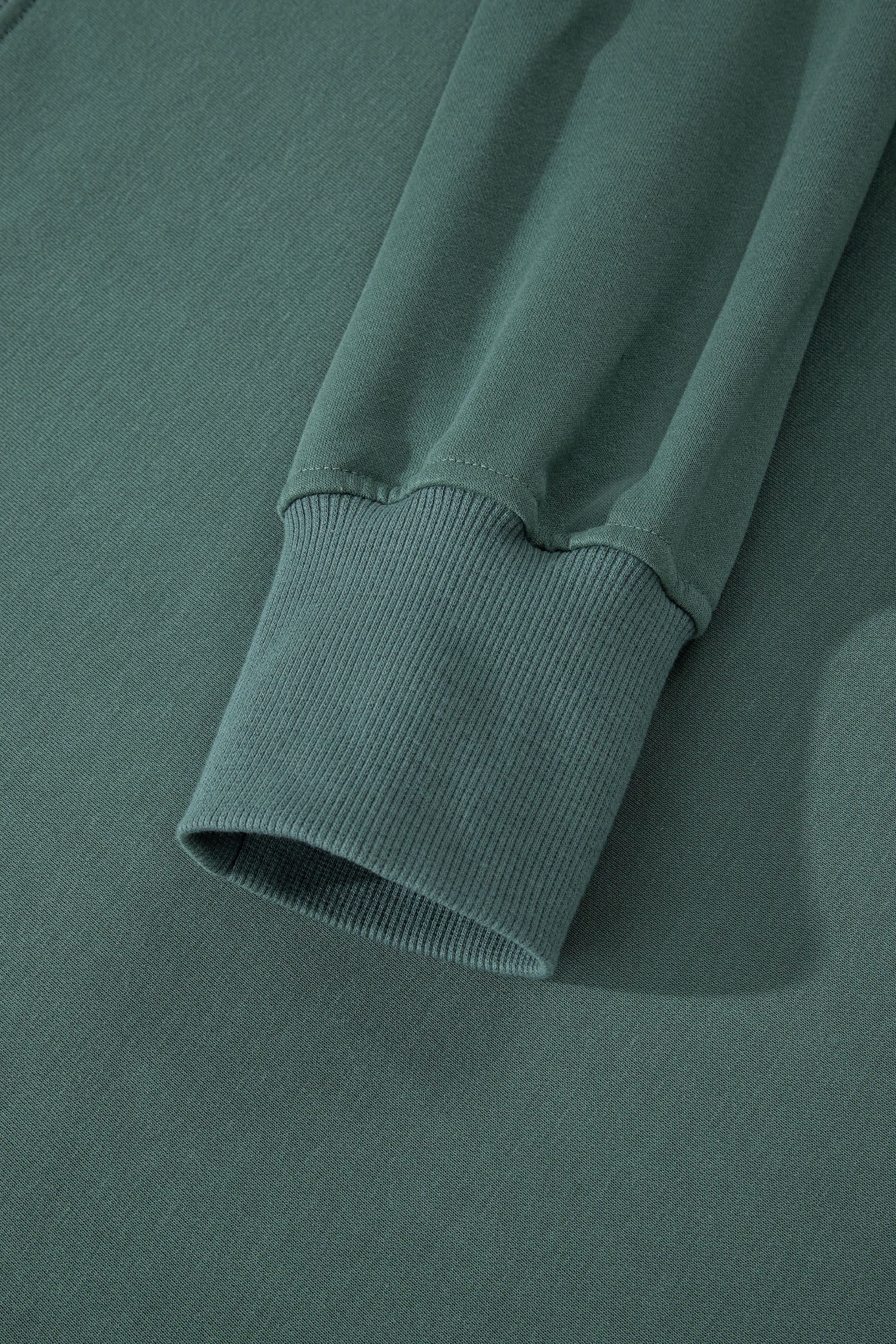 Green Bay Solid Color Oversize Slit Sweatshirt Ribbed Leggings 2pcs Set